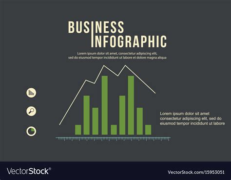 Graph design business infographic collection Vector Image