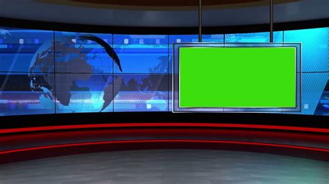 News Tv Studio Set 10 Virtual Green Screen Background Loop Youtube Images