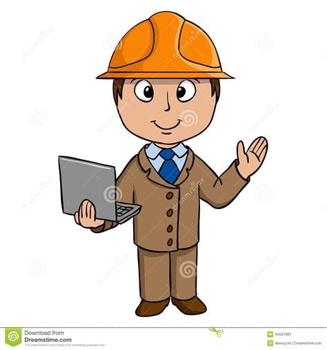 Cartoon engineer with notebook | Clipart Panda - Free Clipart Images