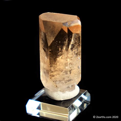 Large Well-Terminated Champagne Gem Topaz Crystal from Dassu, Skardu ...