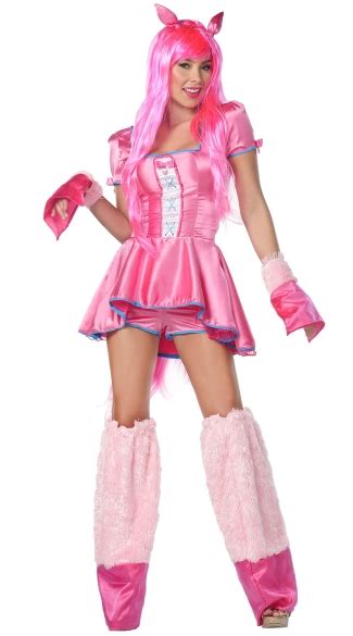 Pink Pony Costume, Pony Halloween Costume, Pony Cartoon Costume