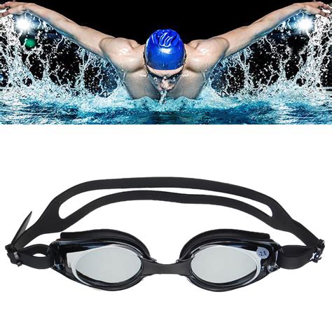 Anti-fog prescription swimming goggles uv proof nearsighted tinted glasses myopic lens water ...