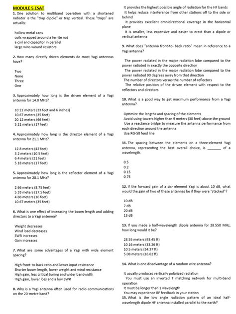 Module 5 Esat | PDF | Antenna (Radio) | Frequency Modulation