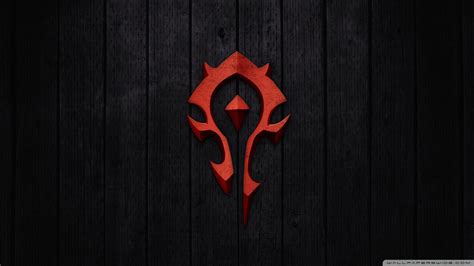 World of Warcraft - Horde Sign Ultra HD Desktop Background Wallpaper ...