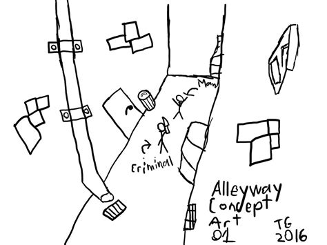 Alleyway Concept Art 01 by OniGolden on DeviantArt