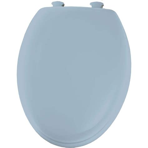 BEMIS Elongated Closed Front Toilet Seat in Sky Blue-1450EC 034 - The ...