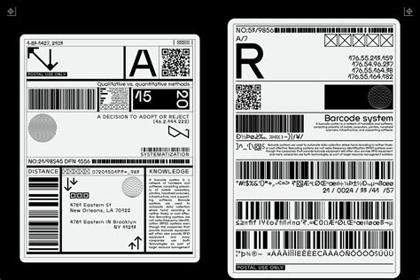 BARCODE LABEL SET | Lettering design, Barcode design, Ticket design