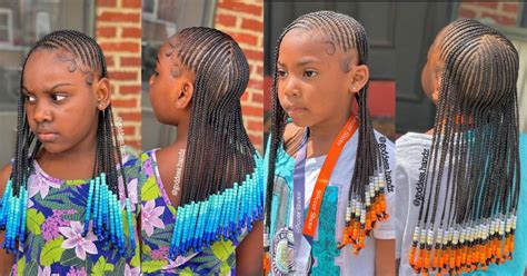 Braids for Kids- 50 Kids Braids with Beads Hairstyles