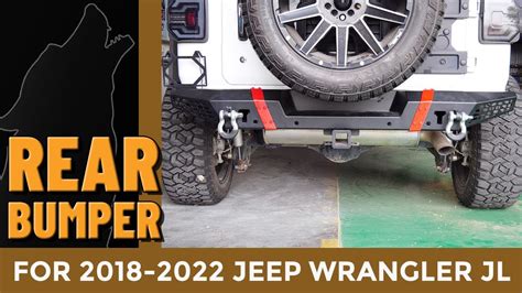 Jeep Wrangler JL Rear Bumper install from Wolfstorm Offroad (UJL01B108-BX) - YouTube