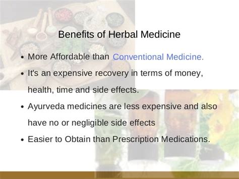 Benefits of herbal medicine