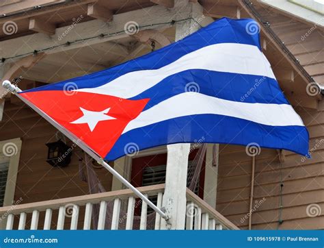 Cuban flag waving stock photo. Image of caribbean, americas - 109615978