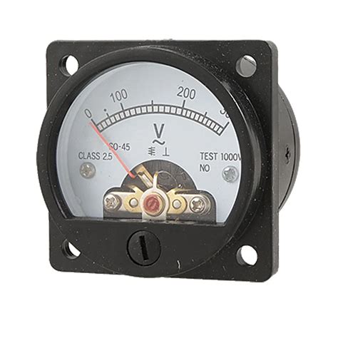 Hot Sale! Black AC 0 300V Round Analog Dial Panel Meter Voltmeter Gauge ...