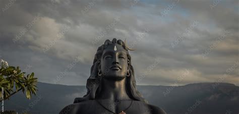 adiyogi shiva statue from unique different perspectives Stock Photo | Adobe Stock