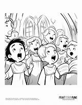 5  Easter choir Clipart & coloring Pages Plus Fun Crafts Learning sketch template