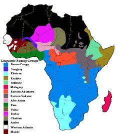 African Linguistic Family Groups | Historical maps, Africa map, African map