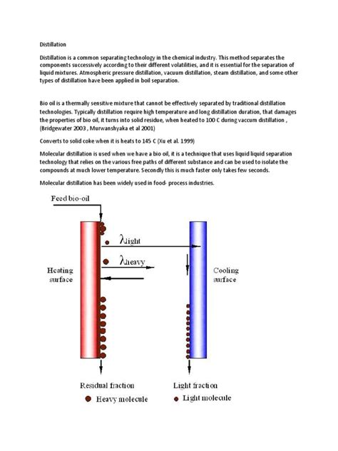 Molecular Distillation | PDF | Distillation | Unit Operations