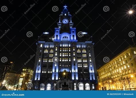 Liverpool Waterfront at Night Stock Image - Image of urban, architecture: 262593339