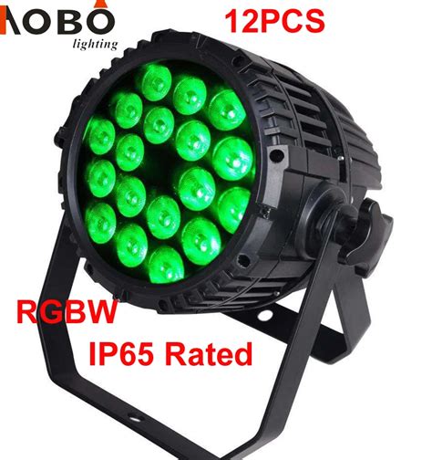 12pcs/Lot IP65 Outdoor Stage Lighting 18X10W RGBW 4in1 Quad DMX LED Par ...