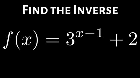 Inverse of Exponential Function - YouTube