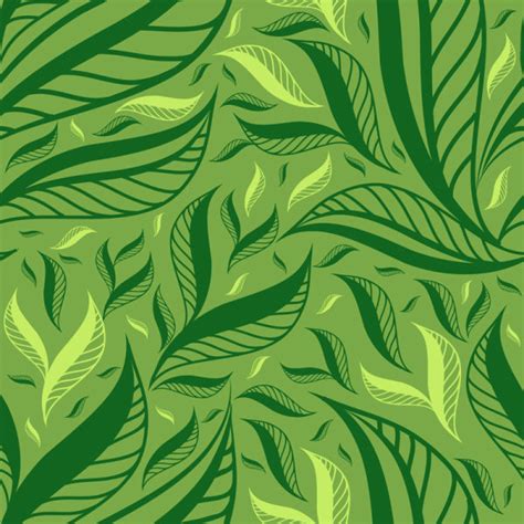 Green Leaf background vector 01 free download