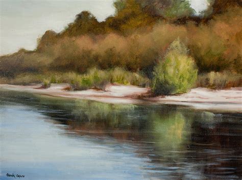 Satilla River Reflections Painting by Glenda Cason - Fine Art America