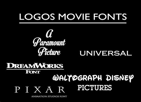 Logos Movie Fonts.blend by khamilfan2003 on DeviantArt