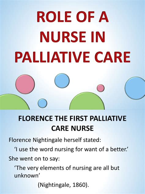 Role of A Nurse in Palliative Care | PDF | Palliative Care | Psychotherapy