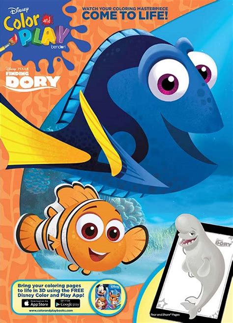 NEW Disney Finding Dory 64-Page Coloring Book - Dory and Nemo Cover - Great Gift | eBay