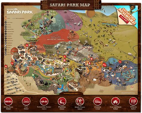 San Diego Safari Park Map Pdf