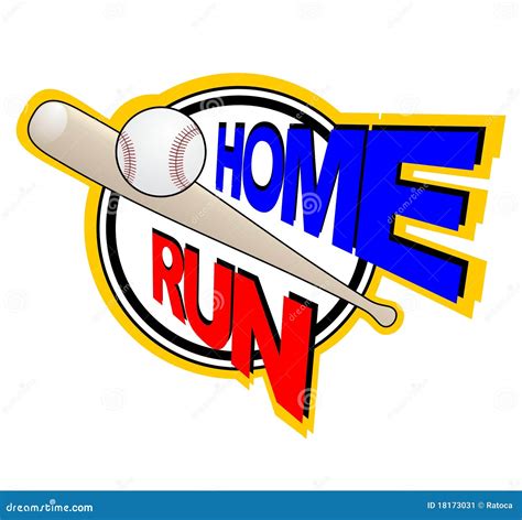 Home run stock vector. Illustration of rate, coat, stickers - 18173031