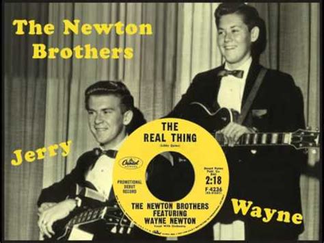 NEWTON BROTHERS Featuring Wayne - The Real Thing (1959) - YouTube