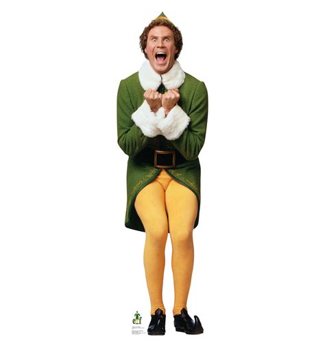 Life-size Excited Buddy - Elf Cardboard Cutout Will Ferrell