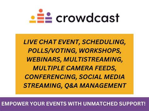 Crowdcast live shows, crowdcast webinars, host a virtual summit | Upwork