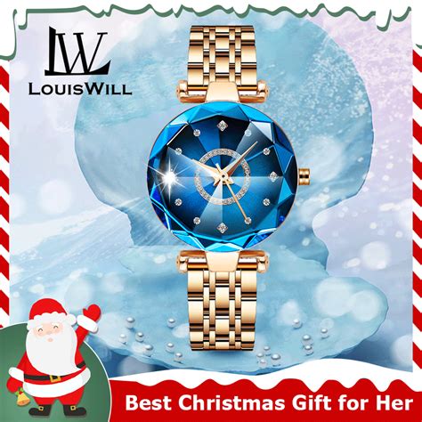 LouisWill jam tangan perempuan Ladies Quartz Watch Waterproof Watch ...