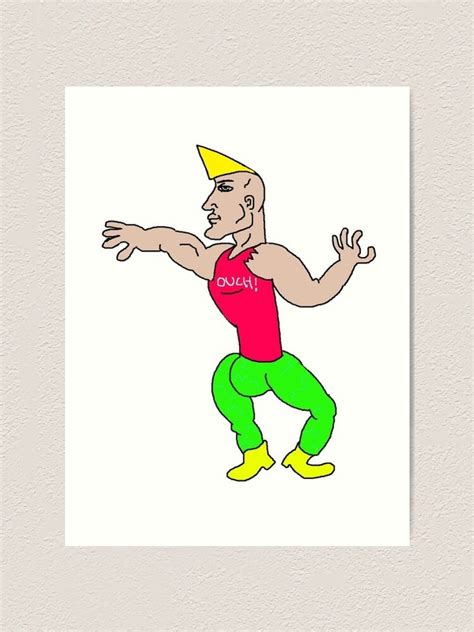 "The Chad Stride" Art Print by tescoman1 | Redbubble