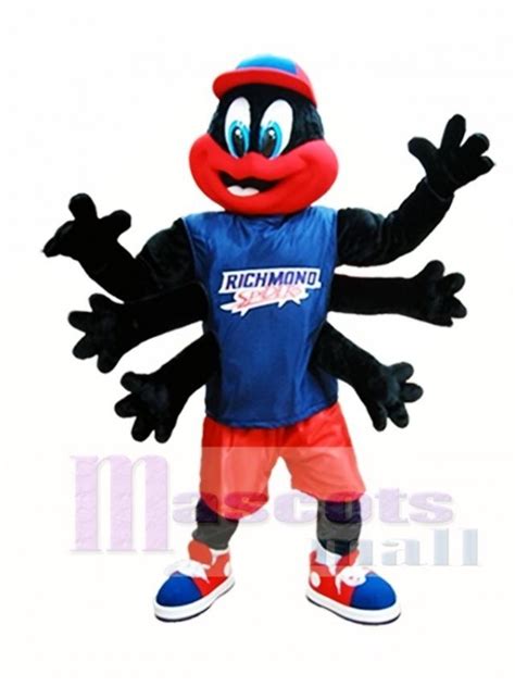 Black Spider Mascot Costume Richmond Spiders Mascot Costumes Insect