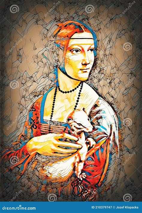 My Own Reproduction of Painting Lady with an Ermine by Leonardo Da ...