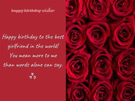 250+ Romantic Birthday Wishes Your Girlfriend Will Love - Happy ...