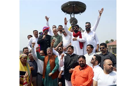 Leaders of various political & social organisations assemble in front ...