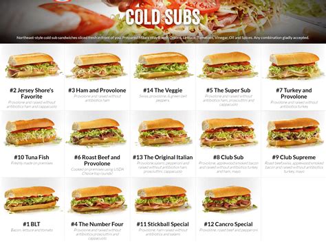 Jersey Mike's Menu & Subs Deals