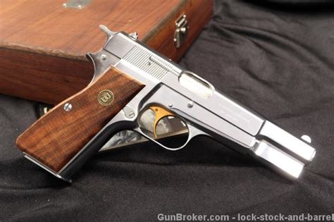 Browning High Power Centennial 9mm Semi Automatic Nickel Plated ...