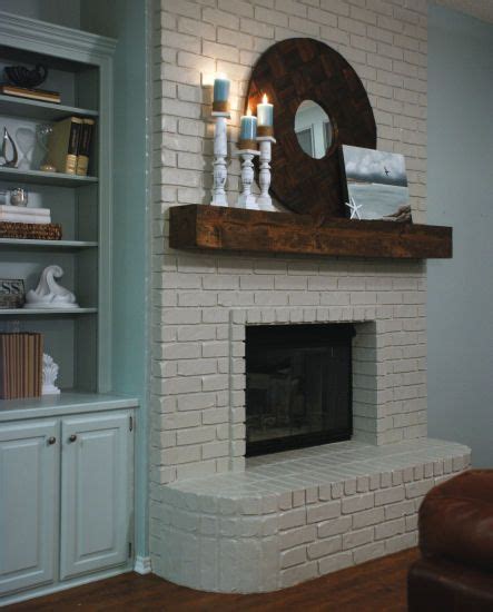 20+ White Brick Fireplace With Dark Wood Mantel – The Urban Decor