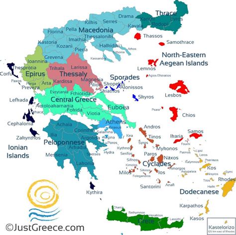 Map of Greek islands - Greek isles map (Southern Europe - Europe)