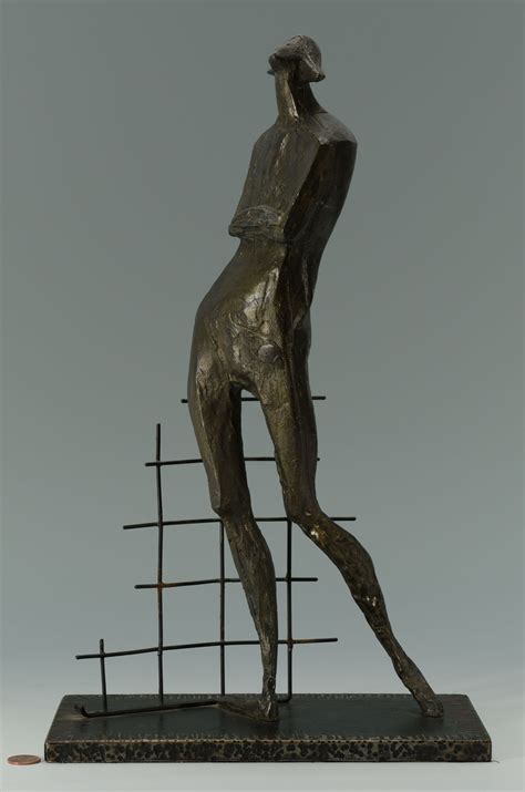 Rudolf Svoboda Abstract Bronze Sculpture