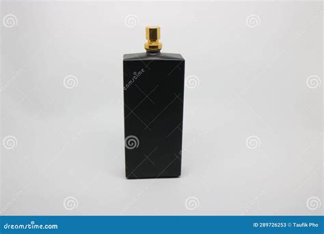 Black perfume bottle stock image. Image of sticker, lighting - 289726253