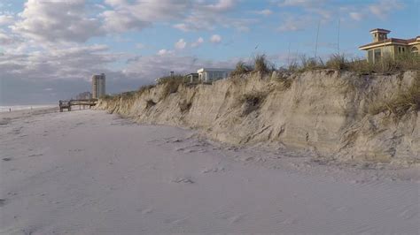 Jacksonville Neptune Beach Florida Sand Dune Erosion After Hurricane ...