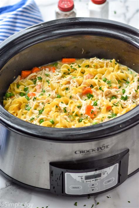 Crockpot Chicken and Noodles - Simple Joy