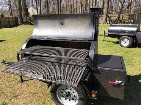 Commercial Grade Barbecue Smoker Trailer is compact, PA -- the Northern Smokers Weekender