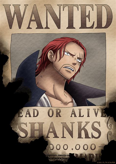 ONE PIECE WANTED: Dead or Alive Poster: Shanks ( Official Licensed ) – THE NERD CAVE