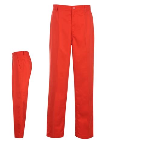 Dunlop Golf Bright Trousers Mens Red Pants Slacks | eBay